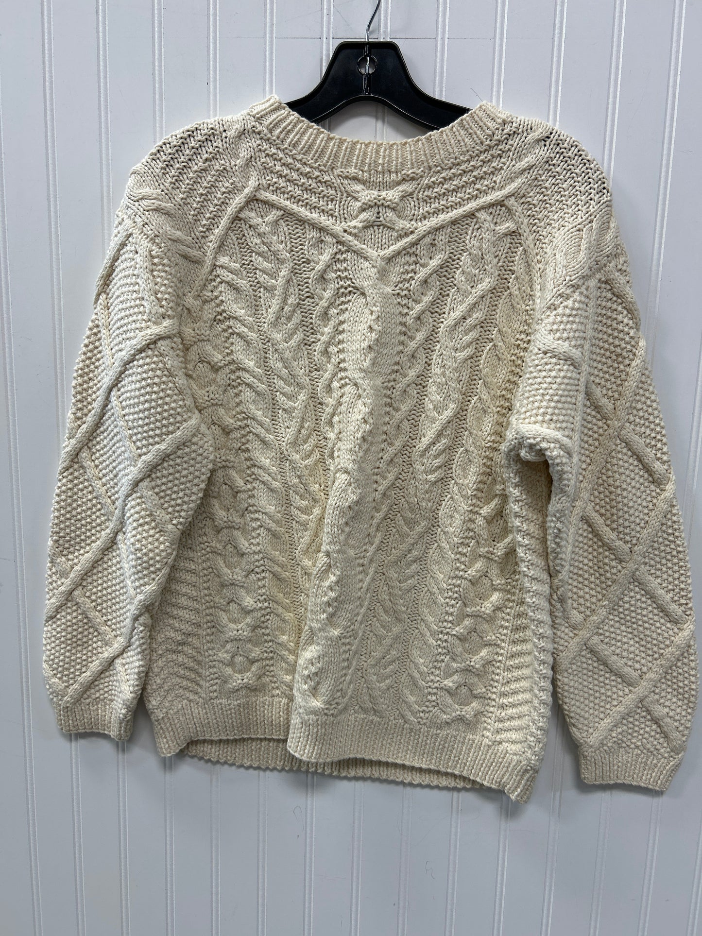 Sweater By Eddie Bauer In Cream, Size:S