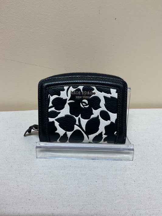 Wallet Designer By Kate Spade In Black & White, Size:Small