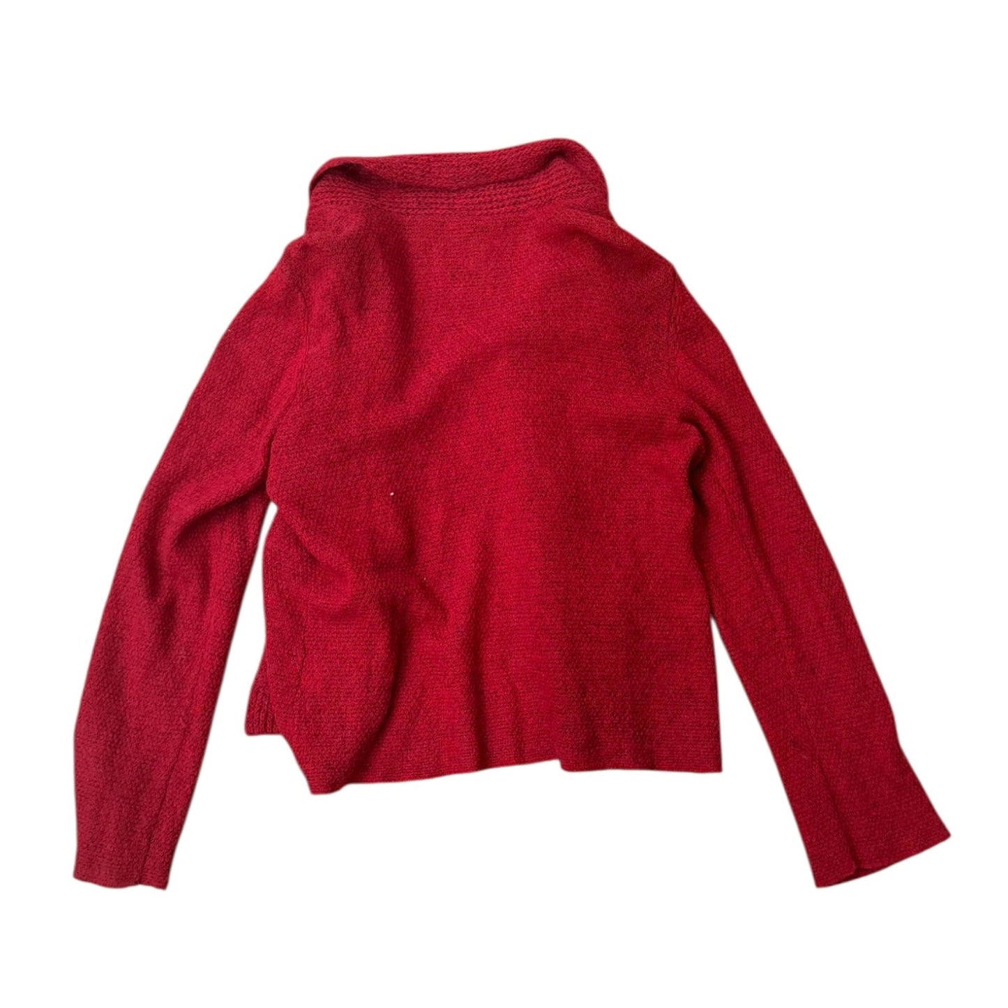 Sweater Cardigan By Eileen Fisher In Red, Size:S