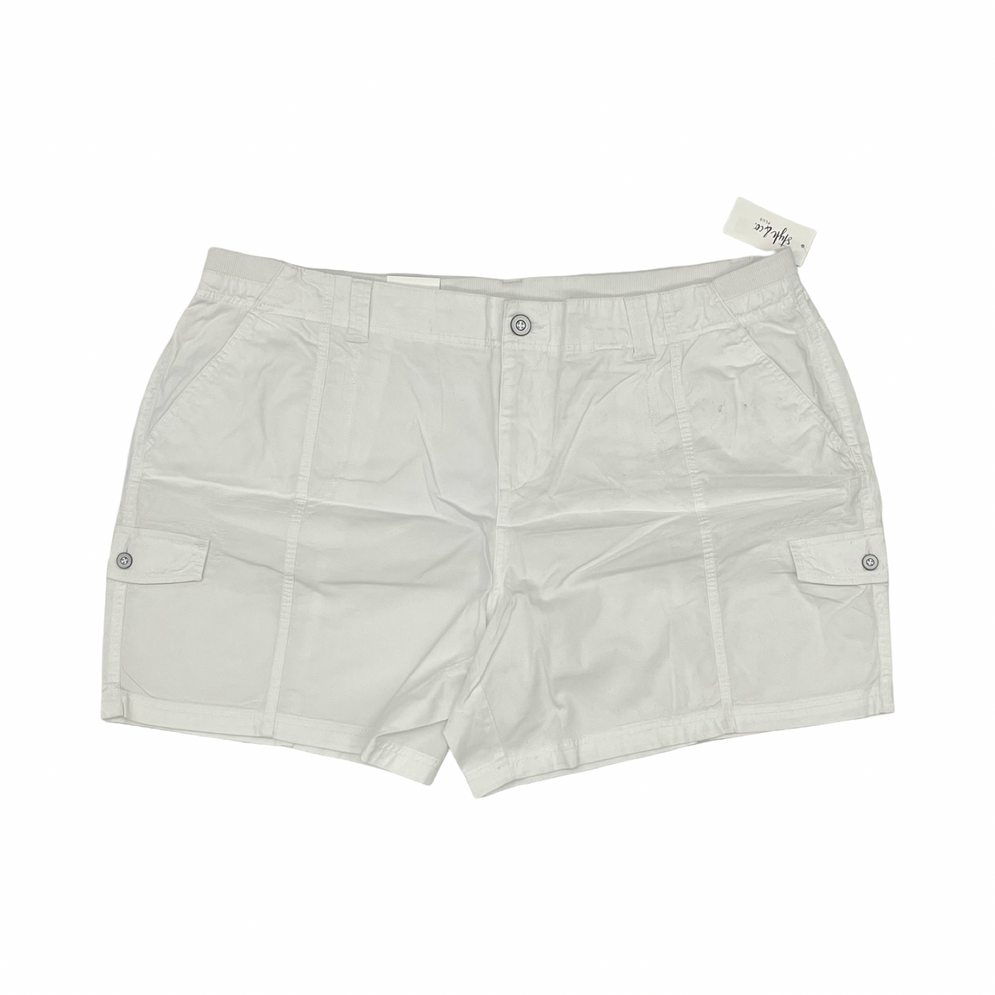 Shorts By Style And Company In White, Size:22