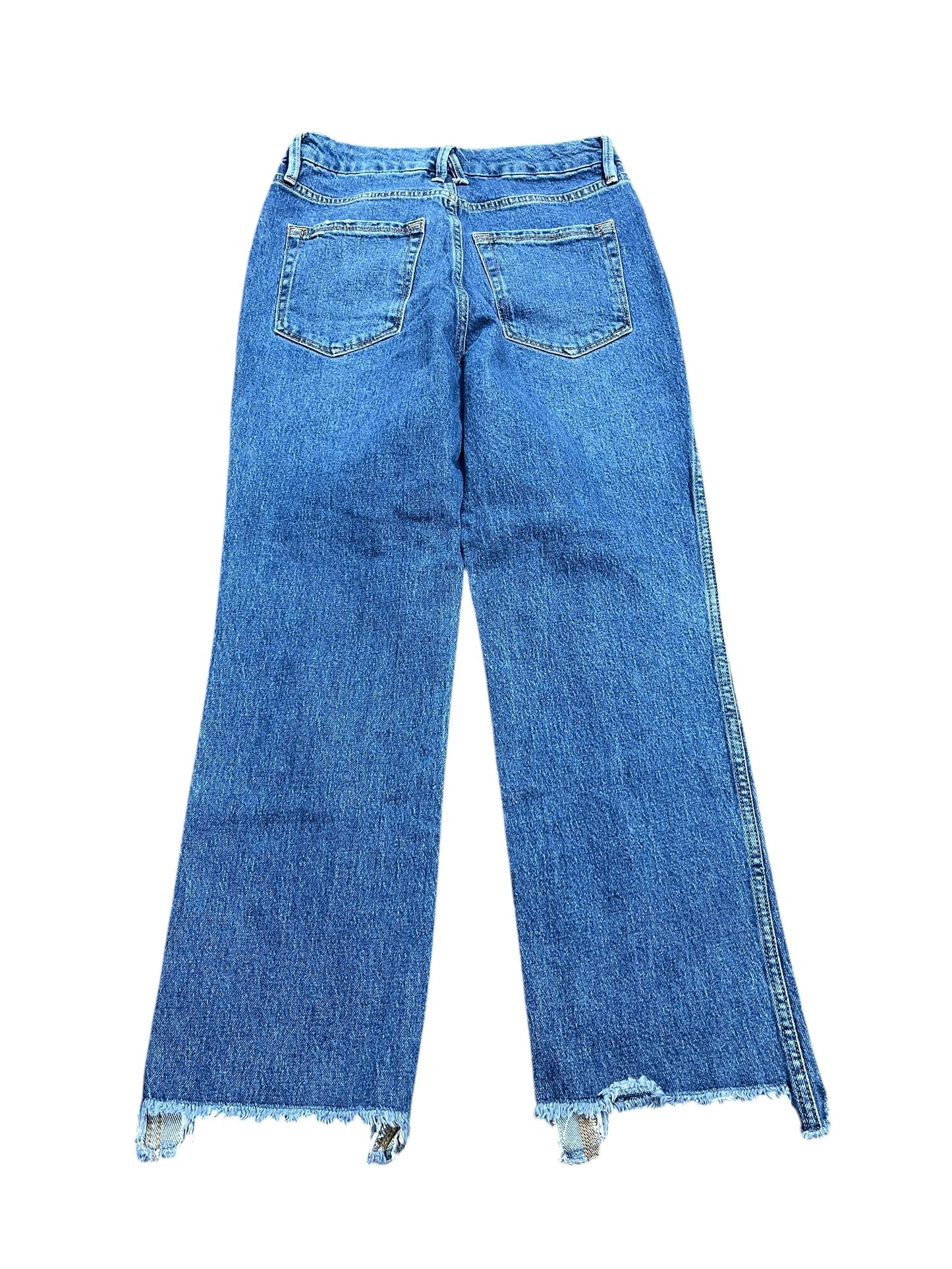 Jeans Straight By Good American In Blue Denim, Size:6