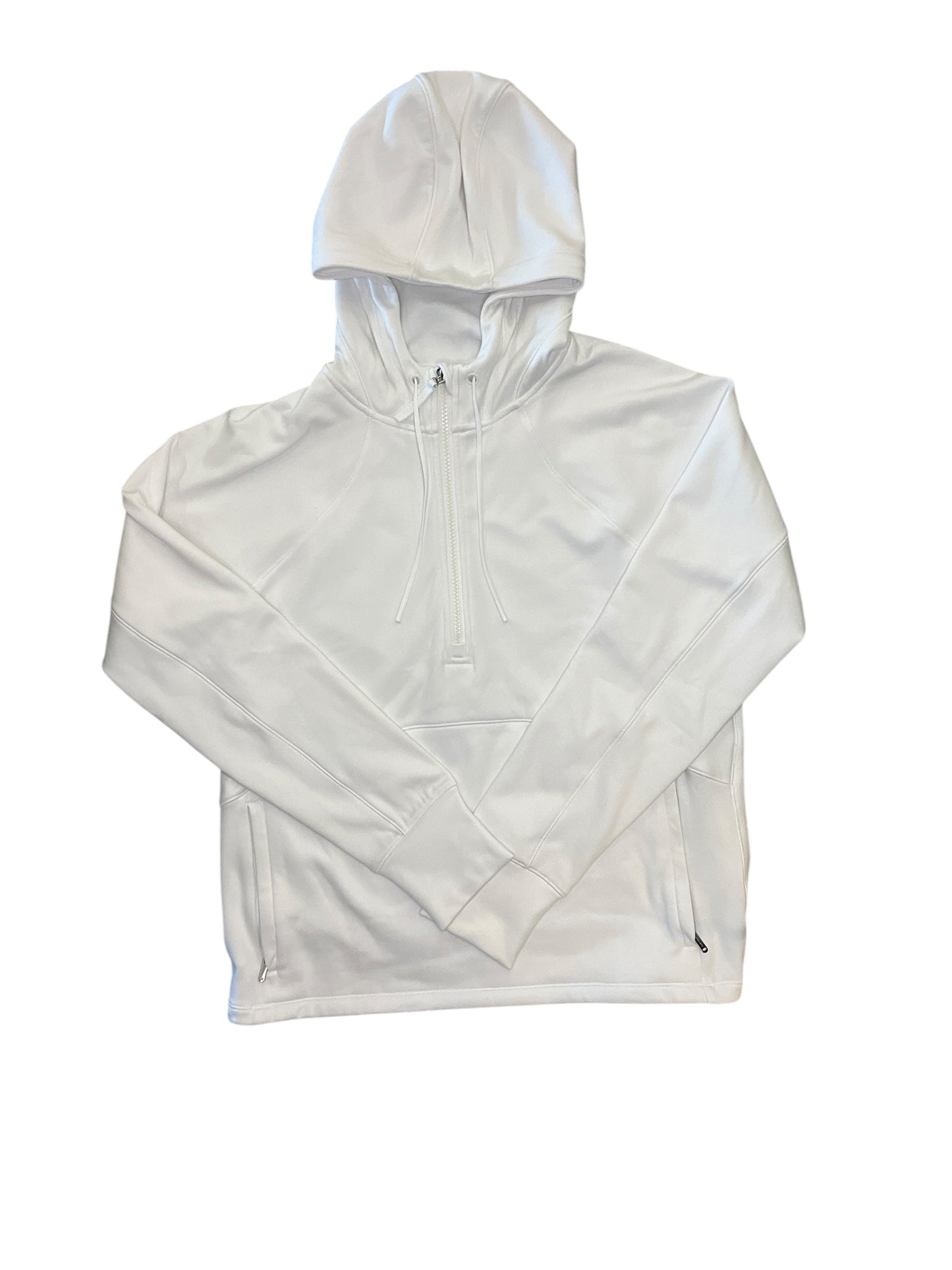 Athletic Sweatshirt Hoodie By Athleta In White, Size:M