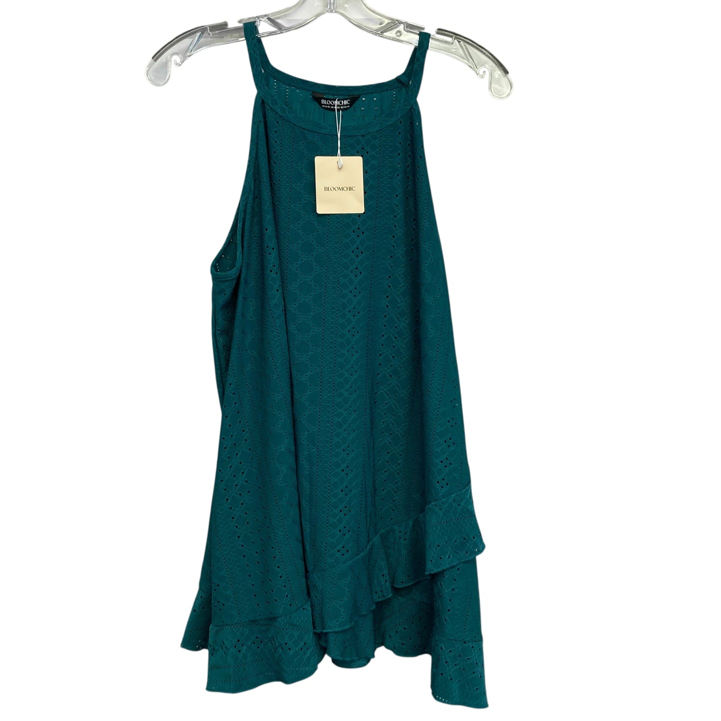 Top Sleeveless By Bloomchic In Teal, Size:XL