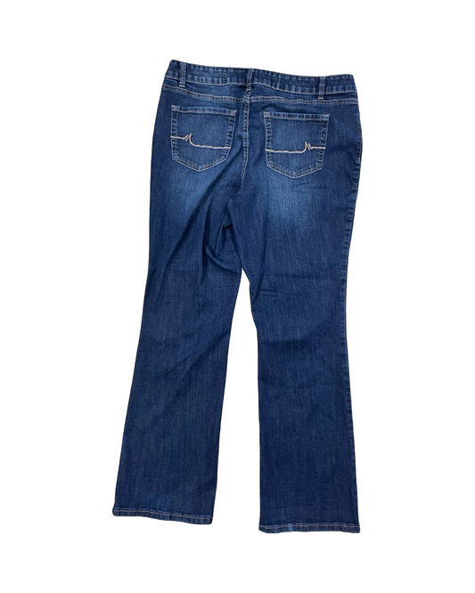 Jeans Boot Cut By Maurices In Blue Denim, Size:16