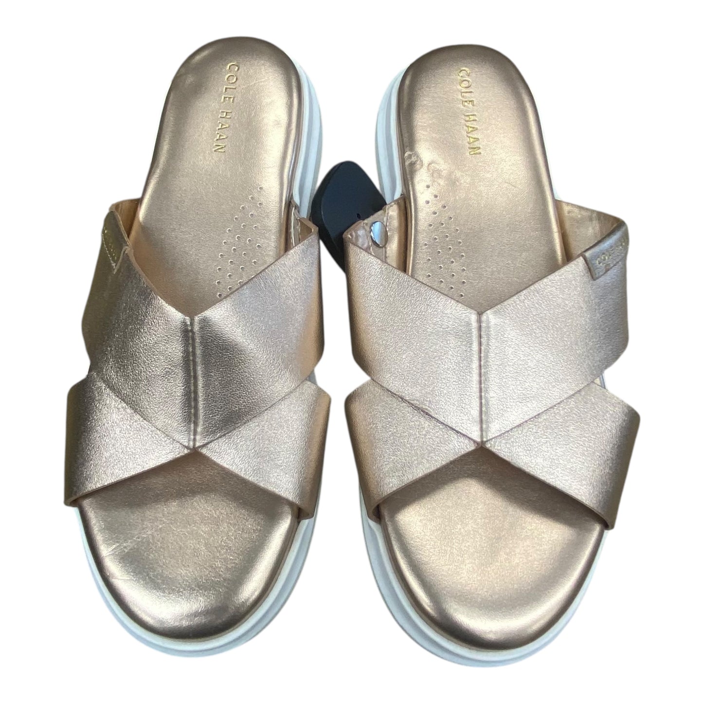 Sandals Flats By Cole-Haan In Rose Gold, Size:7.5