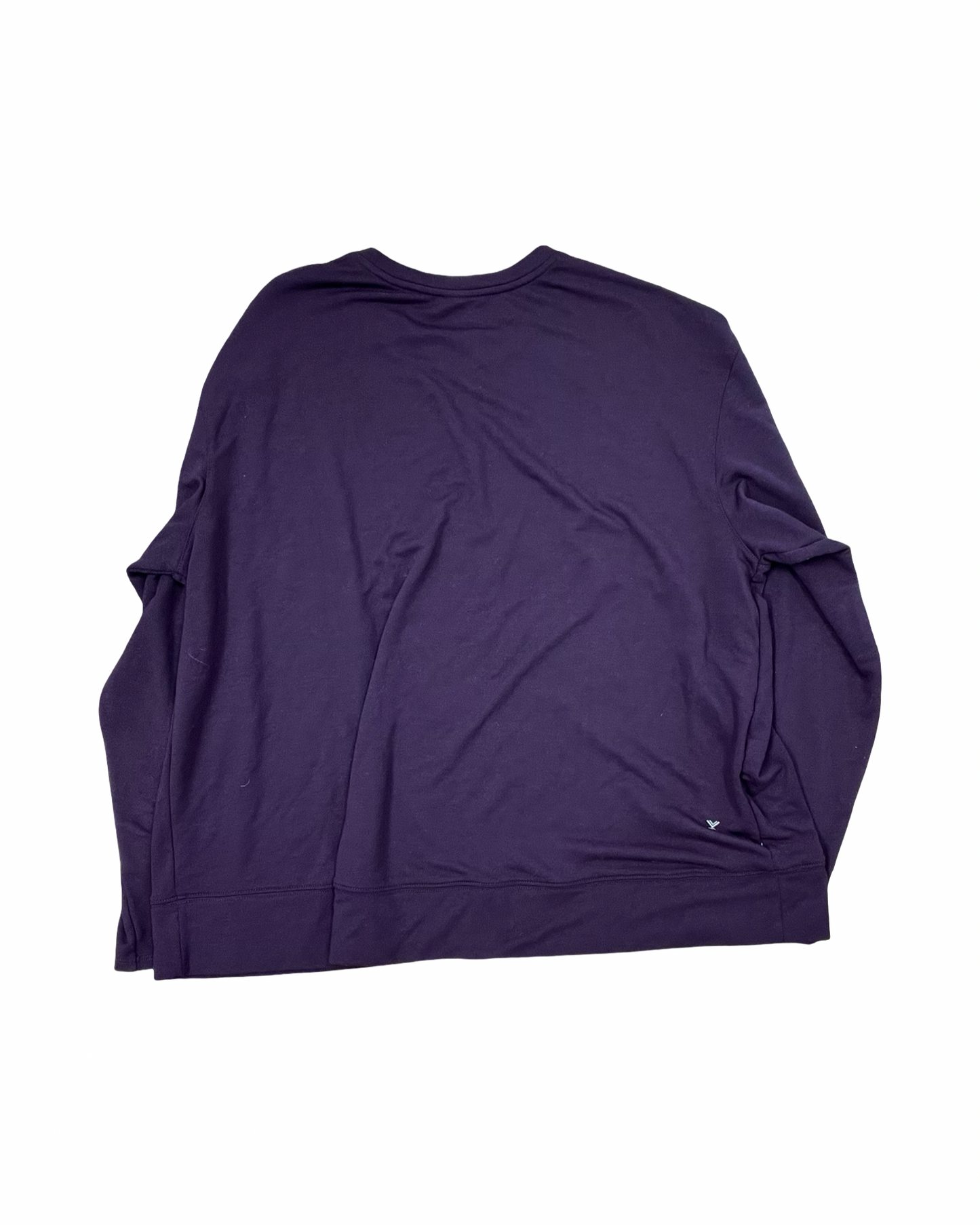 Athletic Top Ls Crewneck By Xersion In Purple, Size:1X