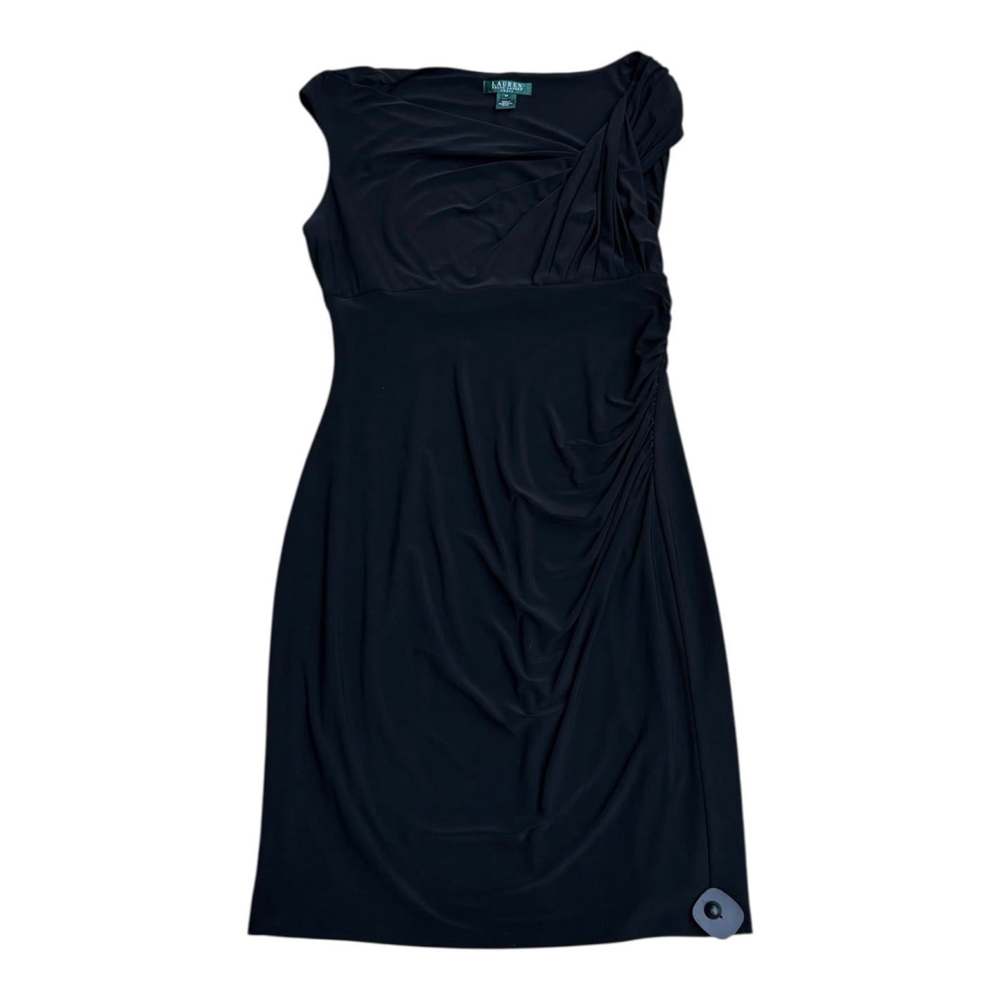 Dress Party Midi By Lauren By Ralph Lauren In Black, Size:14