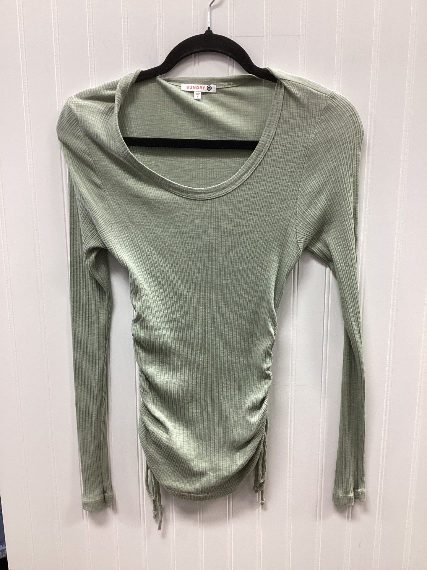 Top Ls By Sundry In Green, Size:L