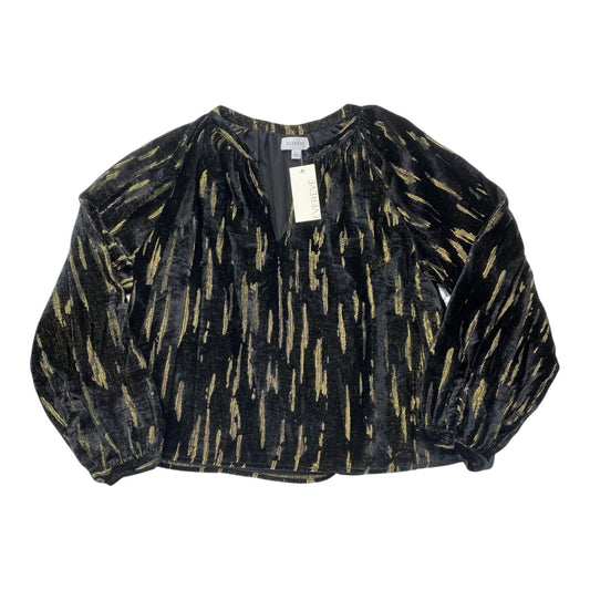 Top Ls By Evereve In Black & Gold, Size:L