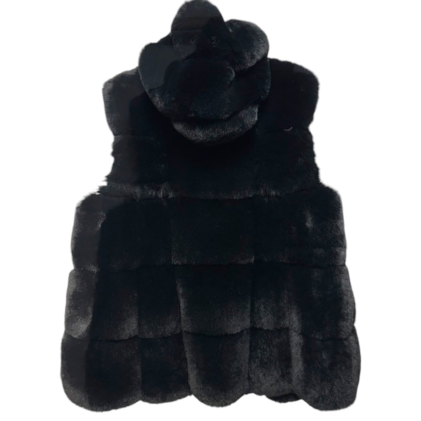 Vest Faux Fur & Sherpa By Jayley In Black, Size: Osfm