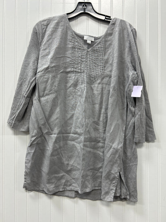 Top Ls By J. Jill In Grey, Size:L