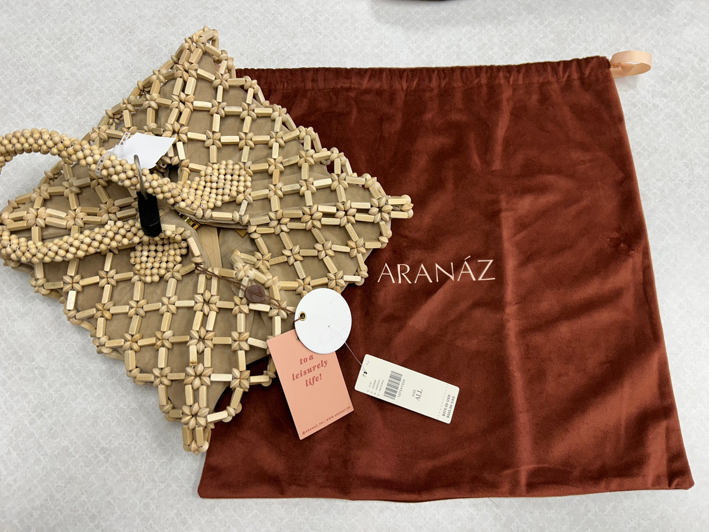 Clutch By Anthropologie In Tan, Size:Small