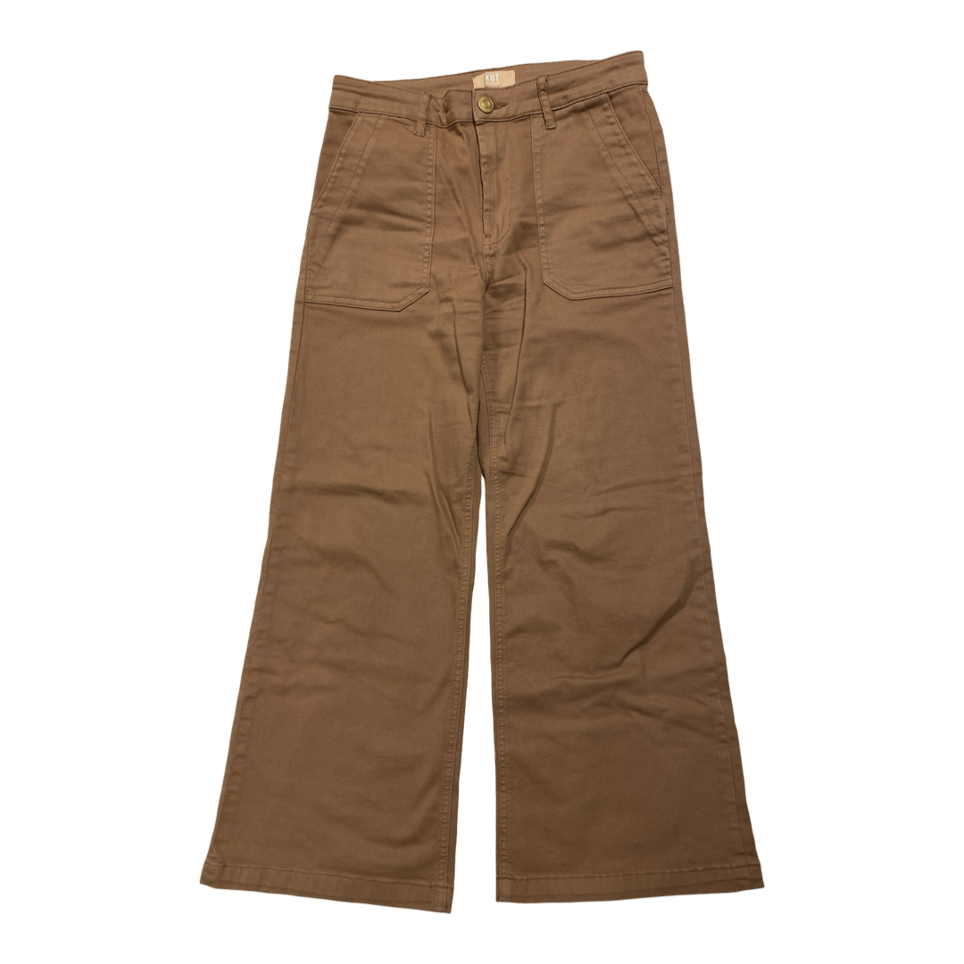 Pants Cropped By Kut In Brown, Size:4