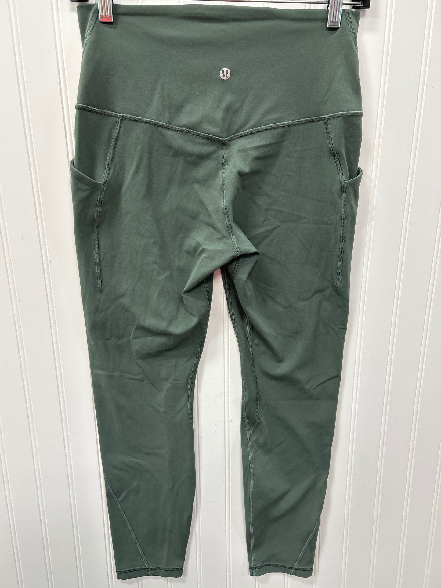 Athletic Leggings By Lululemon In Green, Size:8