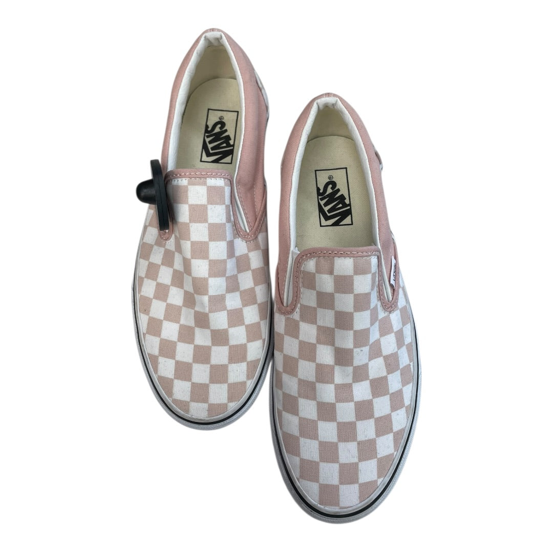 Shoes Athletic By Vans In Pink & White, Size:10
