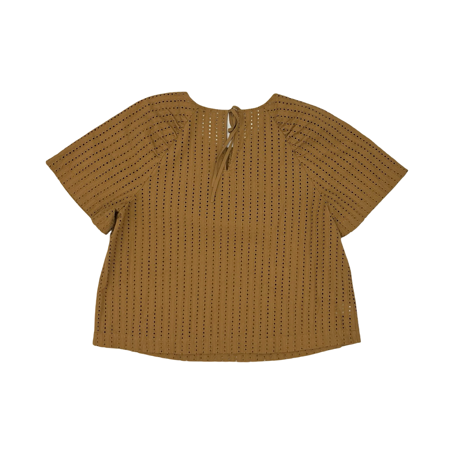 Blouse Ss By Loft In Brown, Size:M