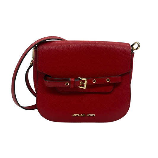 Crossbody Designer By Michael Kors In Red, Size:Small