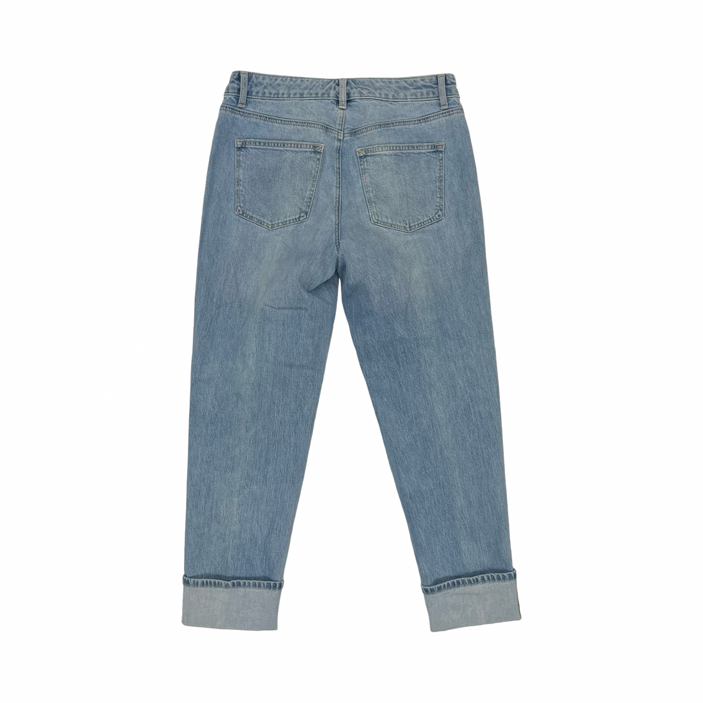 Jeans Straight By Talbots In Blue Denim, Size:4