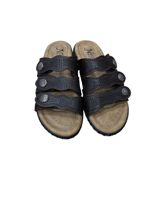 Sandals Flats By Natural Reflections In Brown, Size:7