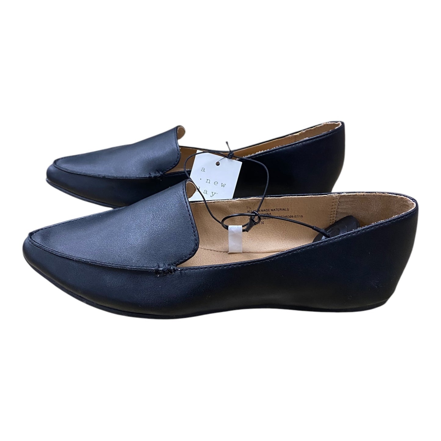 Shoes Flats By A New Day In Black, Size:7.5