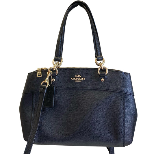 Handbag Designer By Coach In Black, Size:Small
