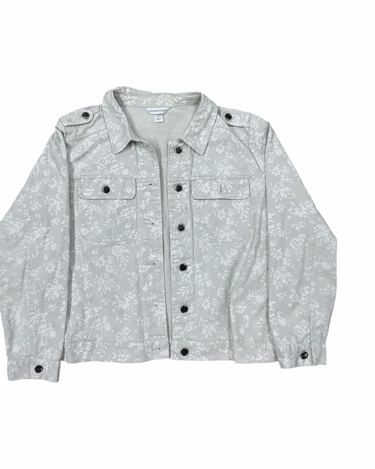 Jacket Other By Croft And Barrow In Cream, Size:Xl