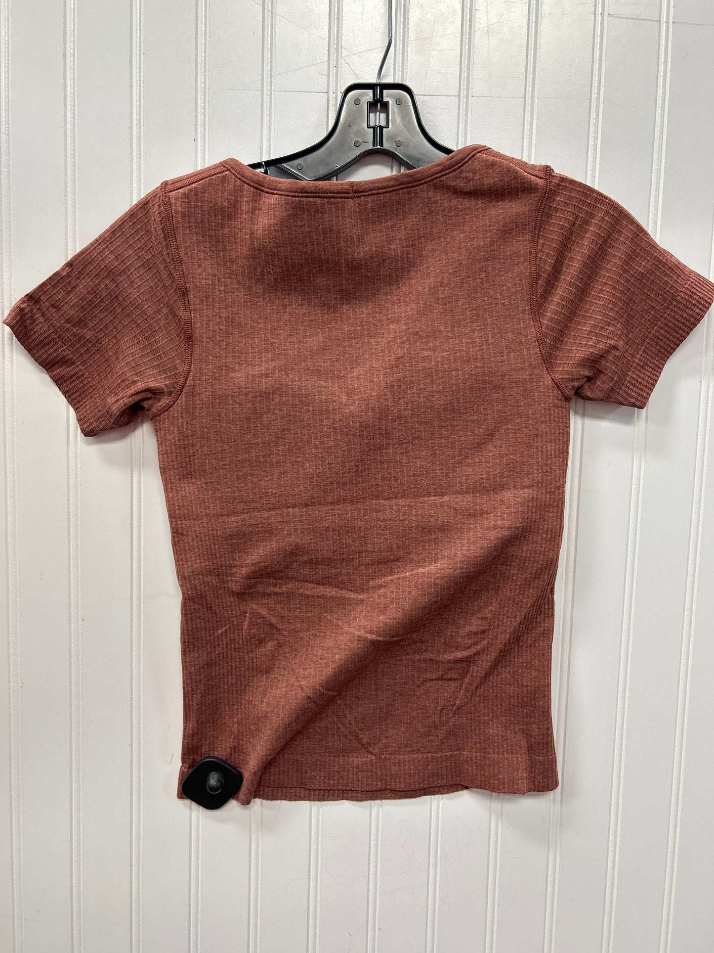 Athletic Top Ss By Lululemon In Brown, Size:S
