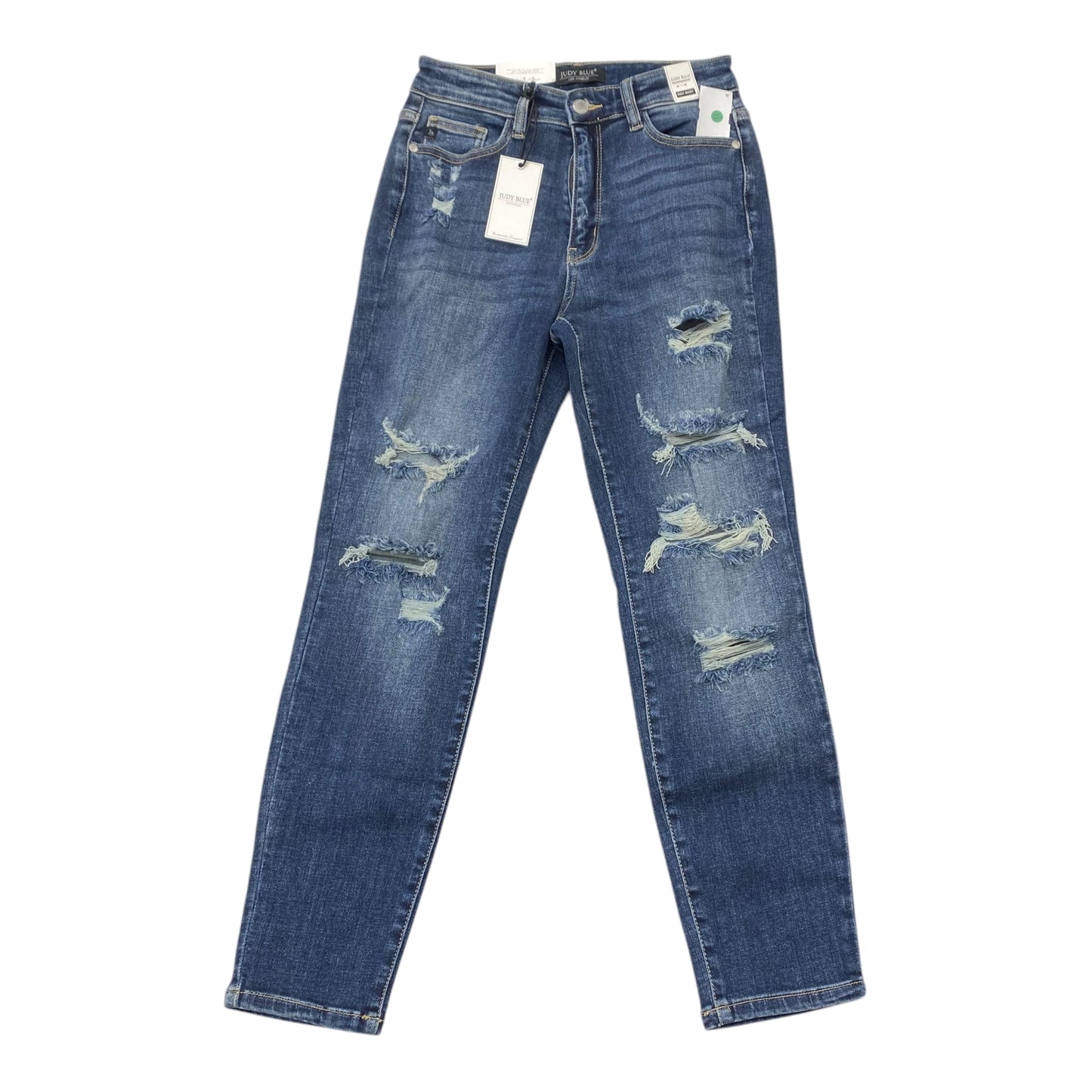 Jeans Boyfriend By Judy Blue In Blue Denim, Size:0