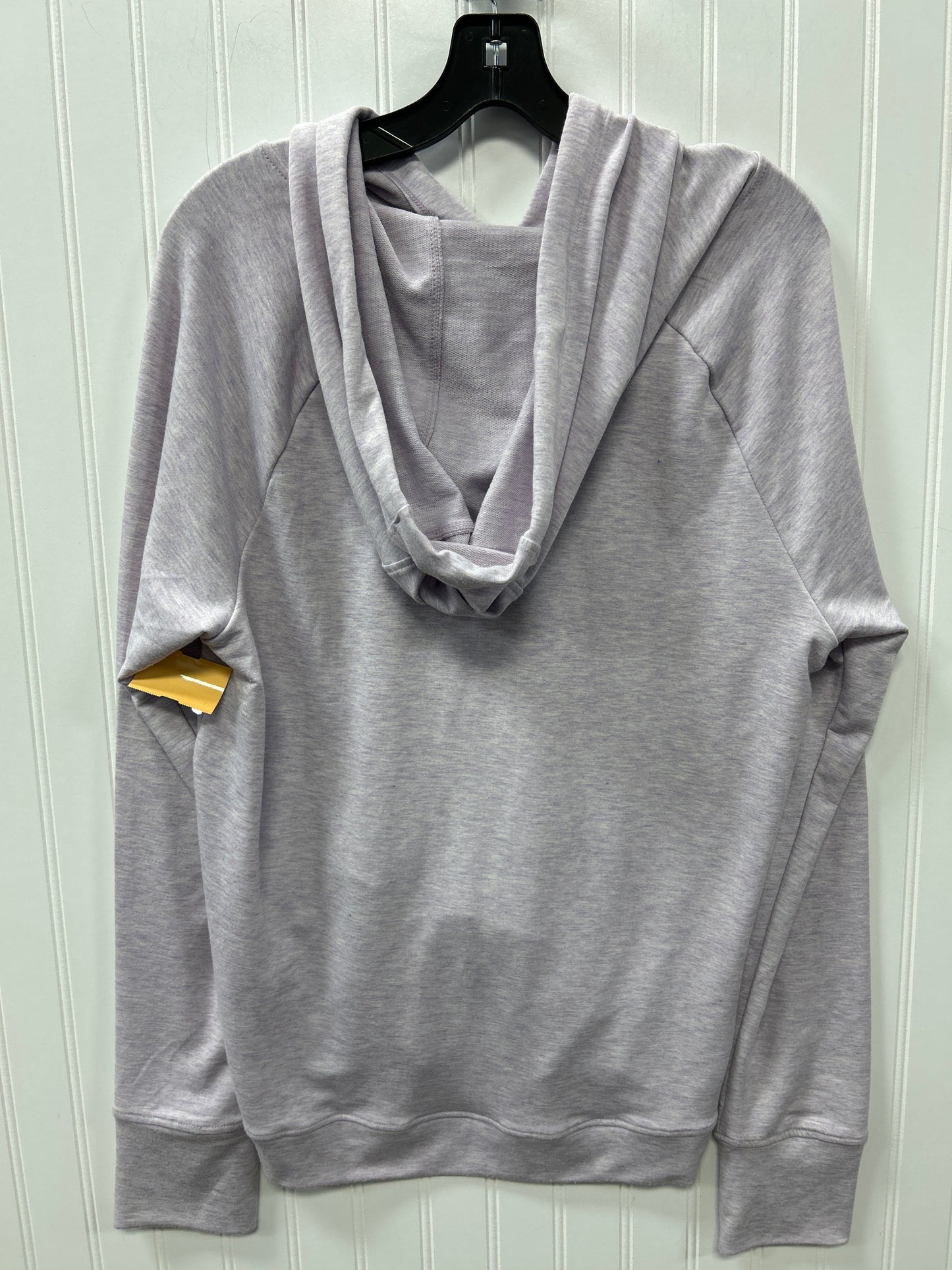 Athletic Top Ls Hoodie By 90 Degrees By Reflex In Purple, Size:L
