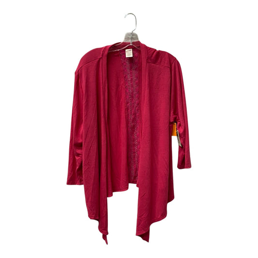 Cardigan By Terra & Sky In Pink, Size:2X
