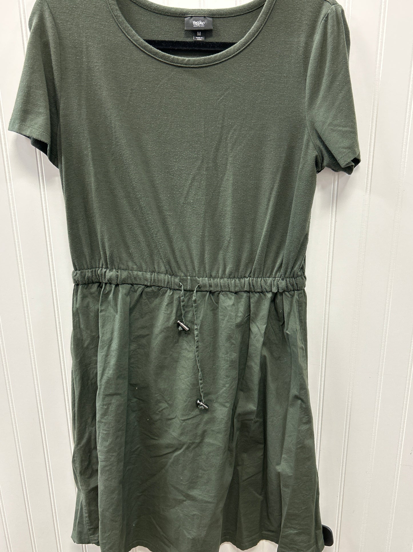 Dress Casual Midi By Massimo Dutti In Green, Size:M