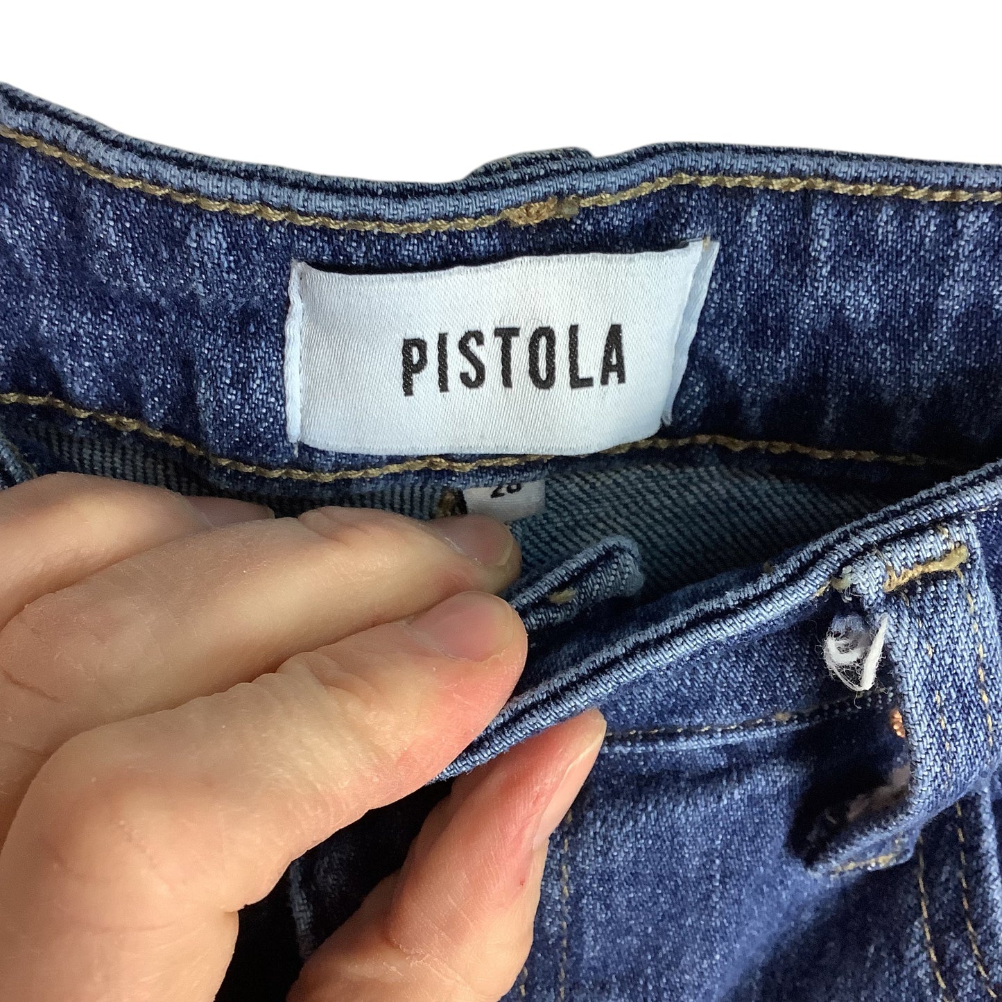 Jeans Designer By Pistola In Blue Denim, Size: 6 (28)