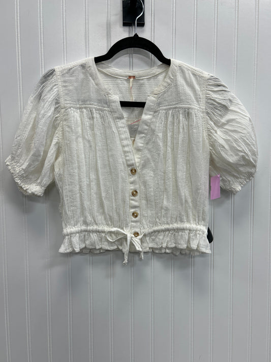 Blouse Ss By Free People In White, Size:Xs
