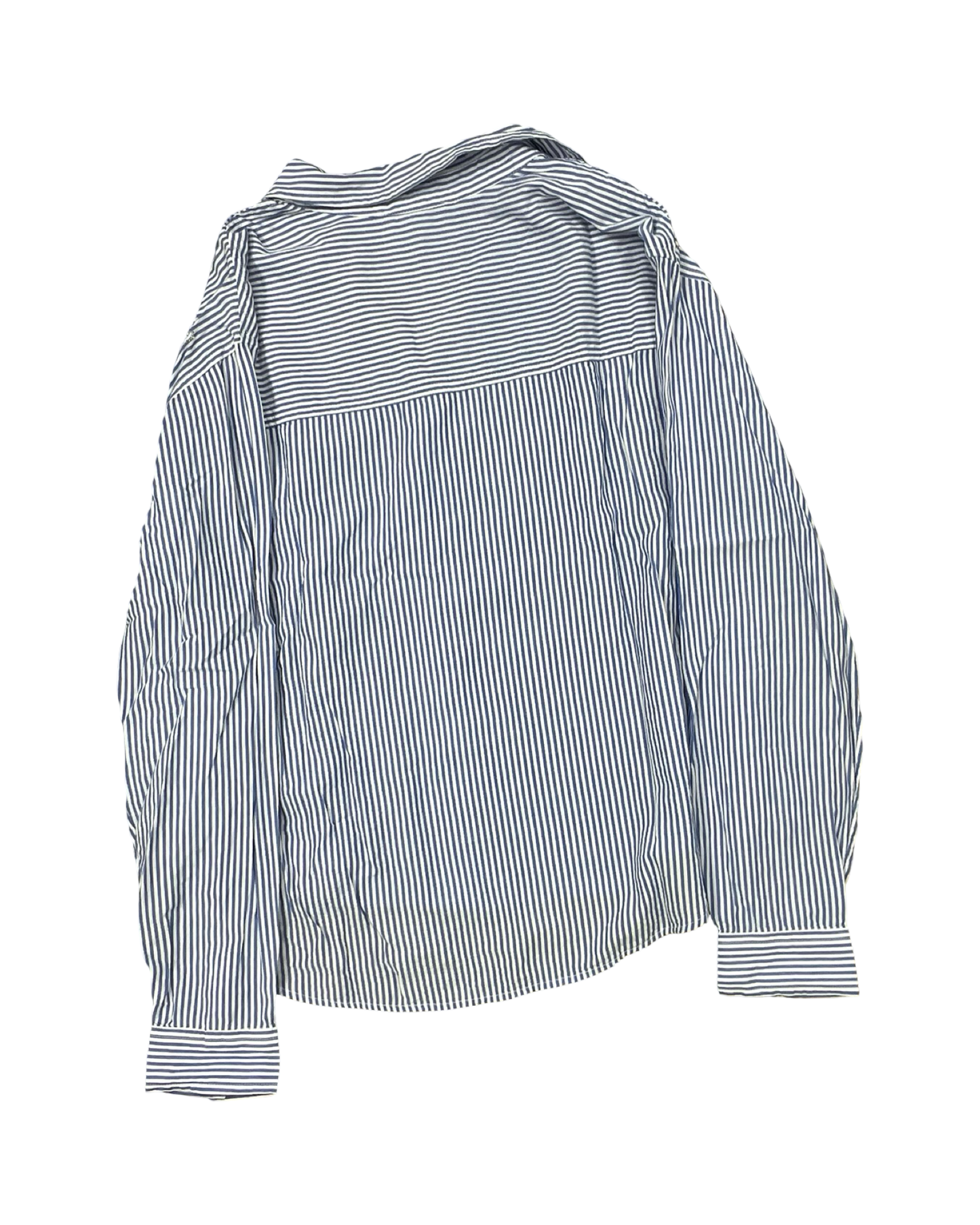 Blouse Ls By Beachlunchlounge In Blue & White, Size:M