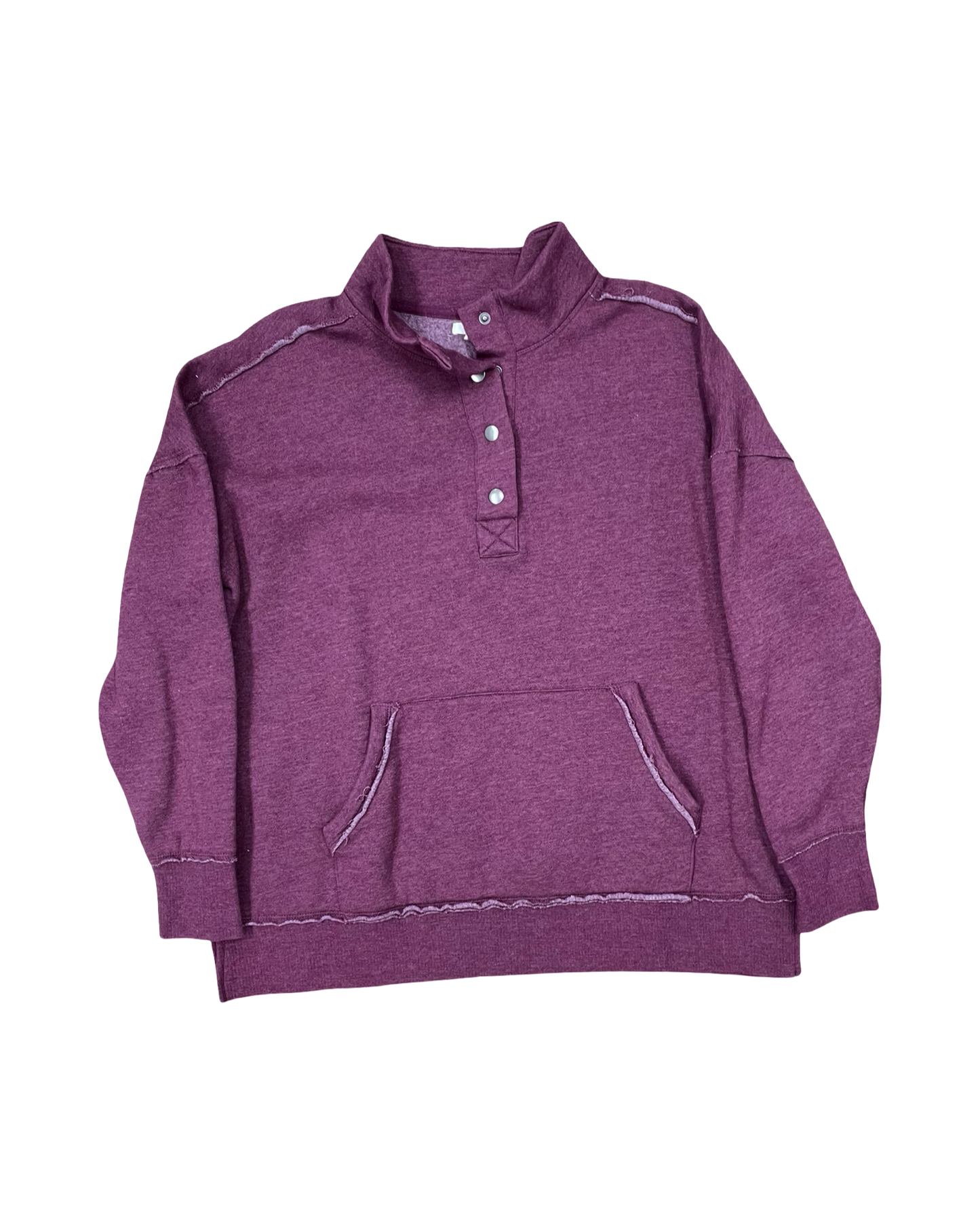 Sweatshirt Collar By Maurices In Maroon, Size:Xl