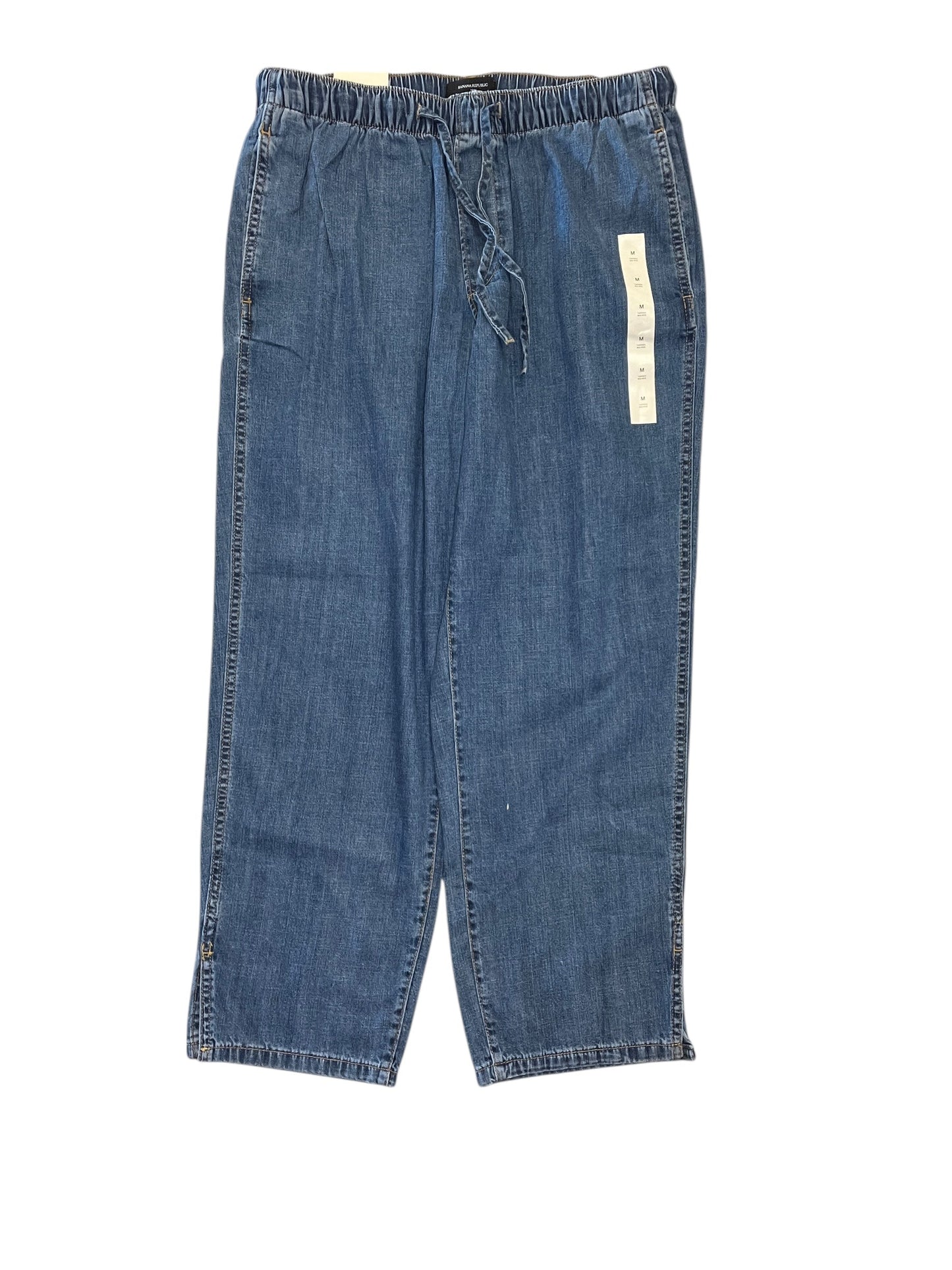 Pants Wide Leg By Banana Republic In Blue Denim, Size:M