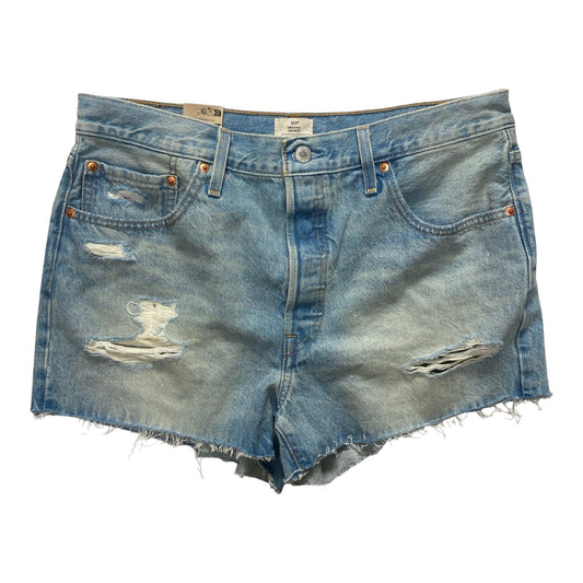 Shorts By Levis In Blue Denim, Size:16