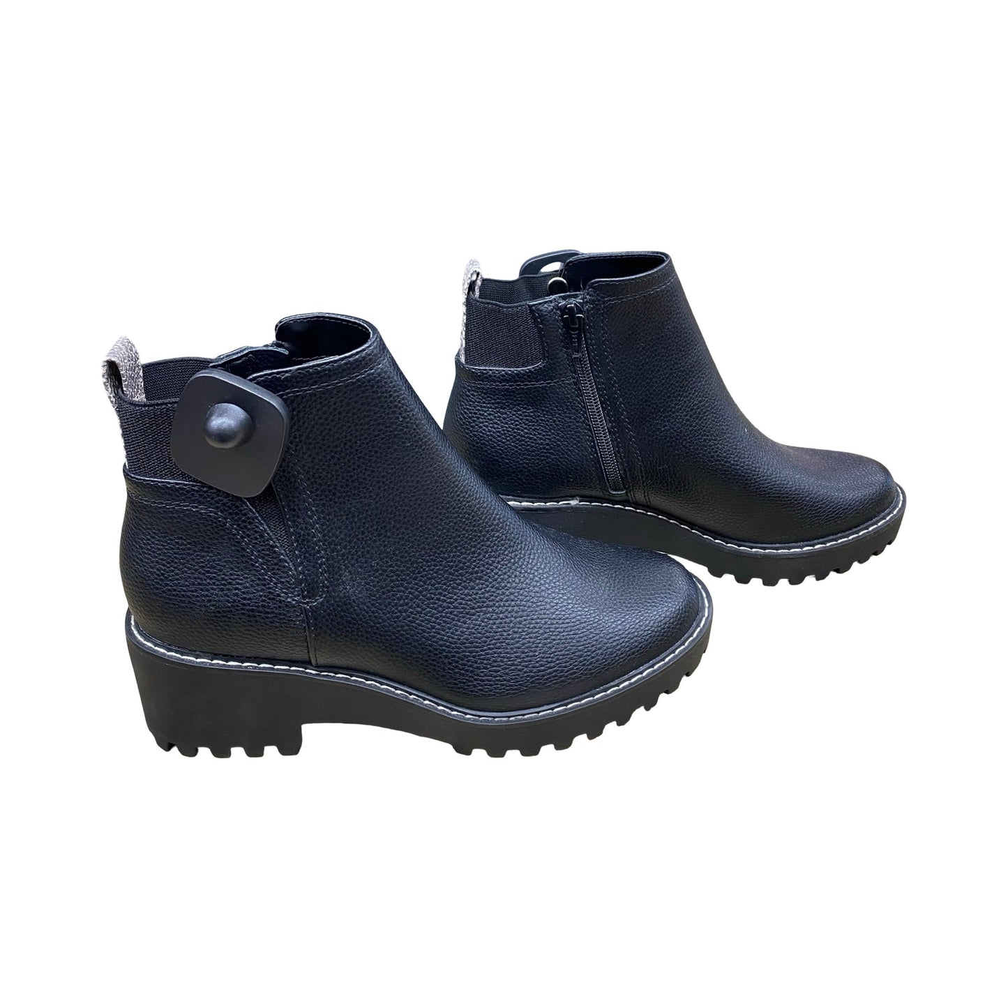 Boots Ankle Heels By Universal Thread In Black, Size:7.5