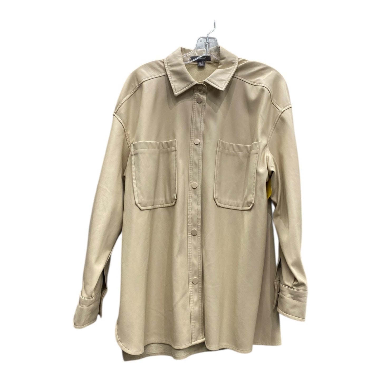 Jacket Shirt By Primark In Tan, Size:M