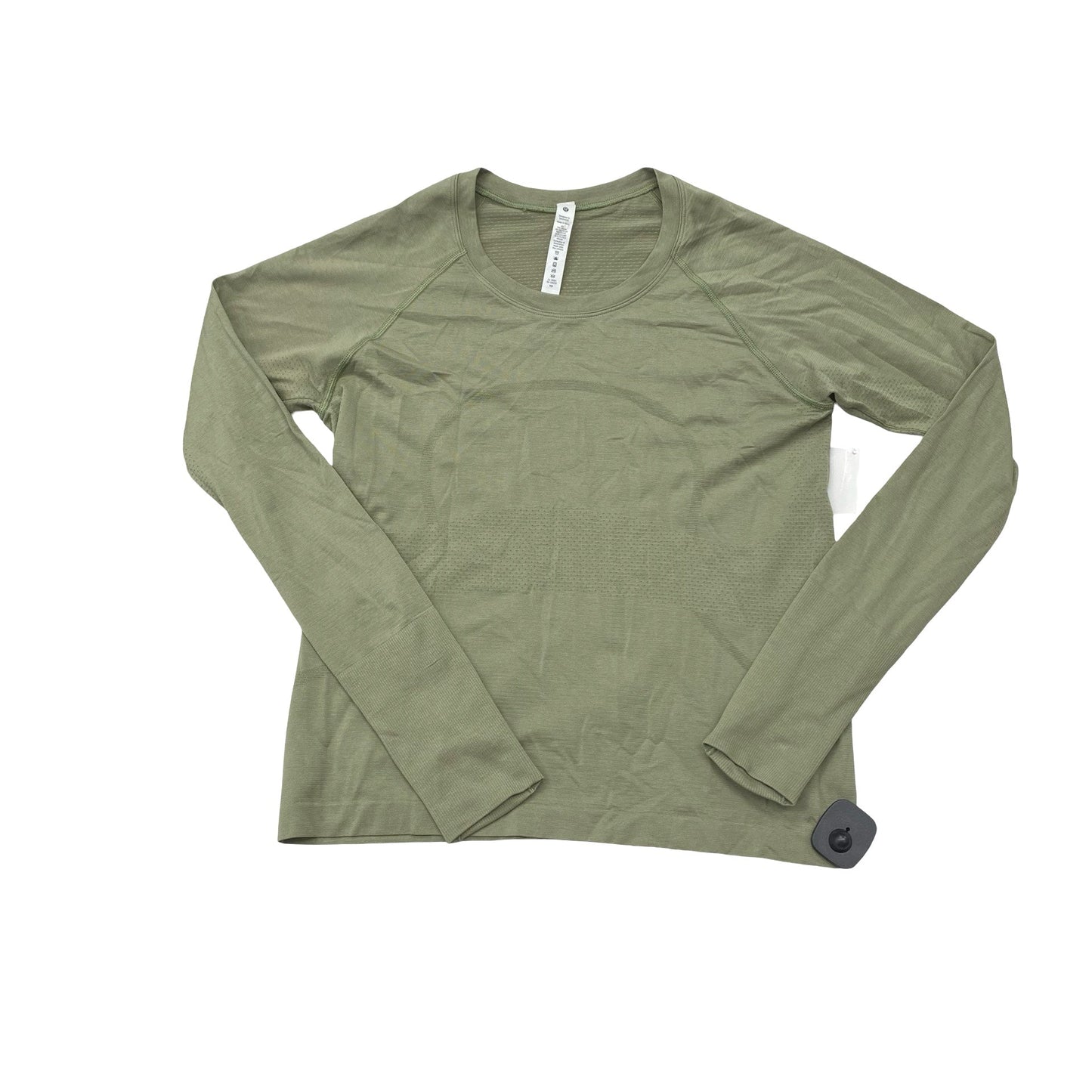 Athletic Top Ls Crewneck By Lululemon In Green, Size:10