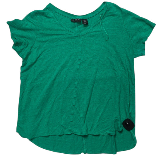 Top Ss Basic By Tahari In Green, Size:1X