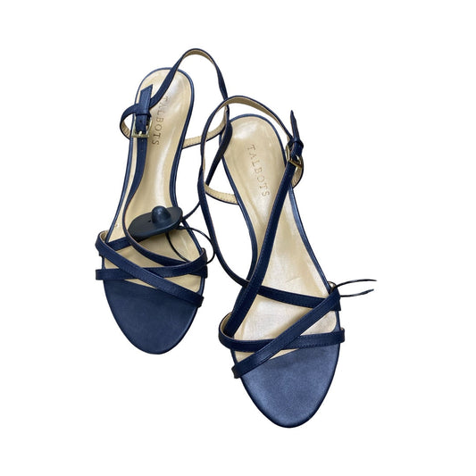 Shoes Heels Wedge By Talbots In Blue, Size:9