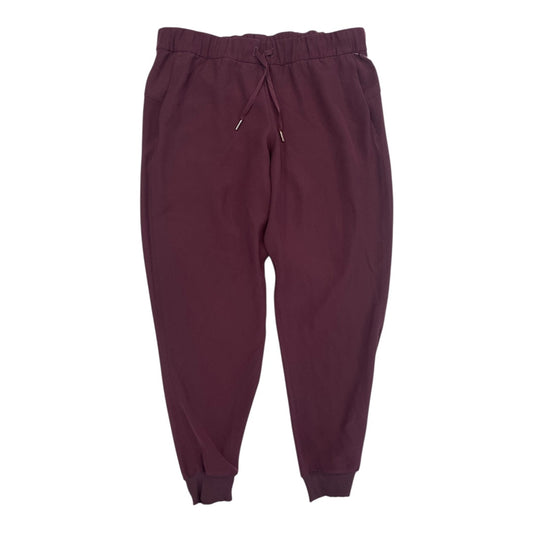 Athletic Pants By Lululemon In Purple, Size:12