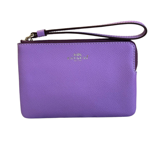 Wristlet Designer By Coach In Purple, Size:Small