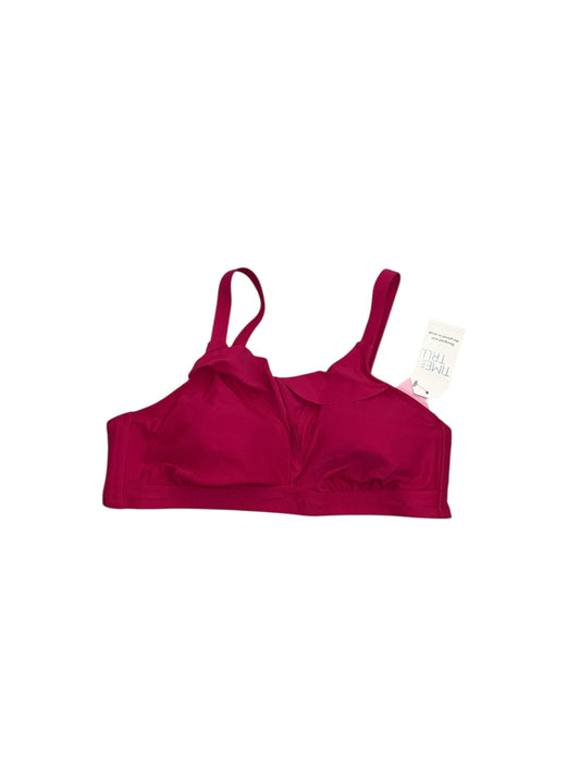 Swimsuit Top By Time And Tru In Pink, Size:1X