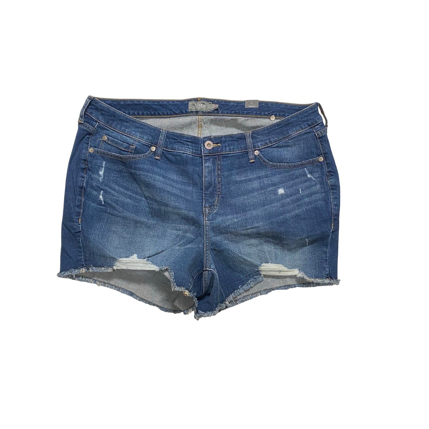 Shorts By Torrid In Blue Denim, Size:20