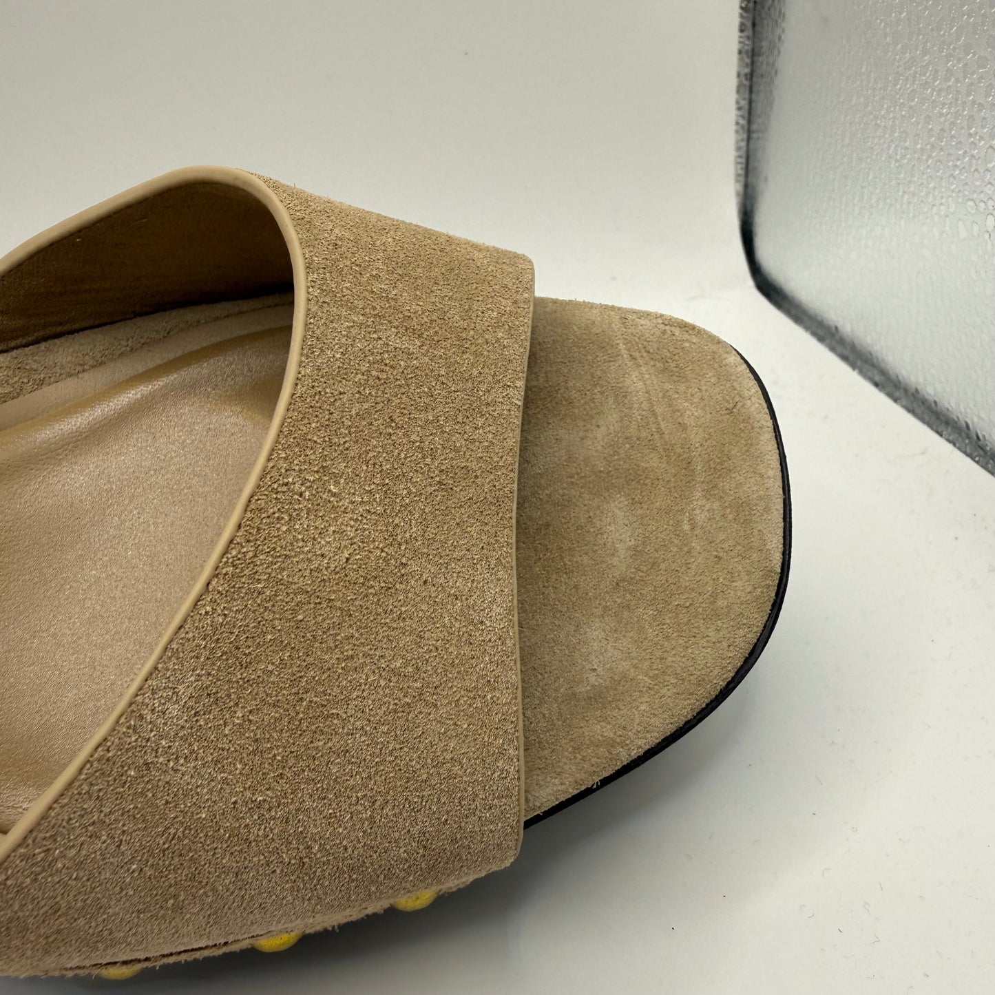 Shoes Heels Wedge By Zara In Tan, Size: 10