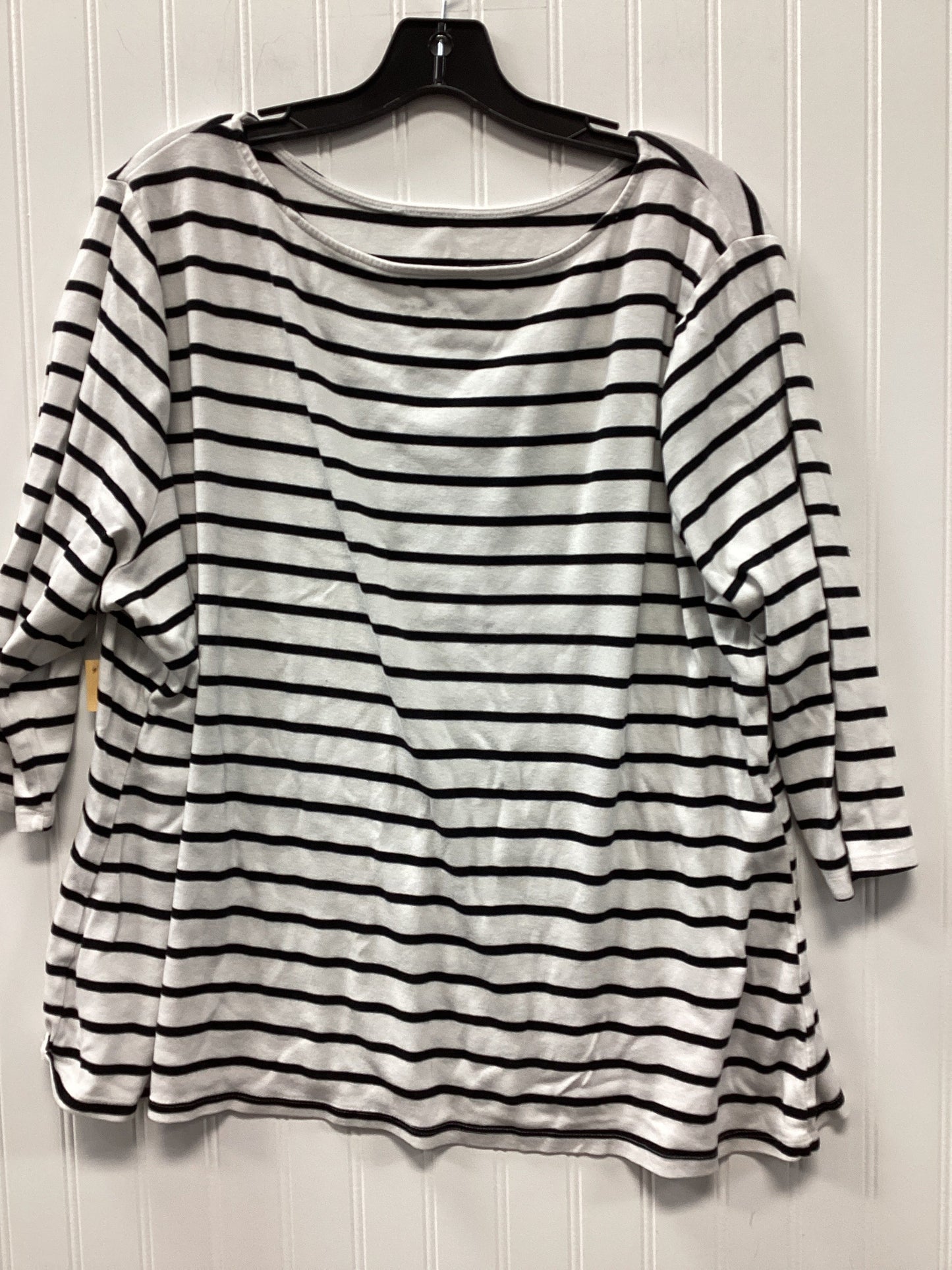 Top Ls By Ava & Viv In White, Size:3X