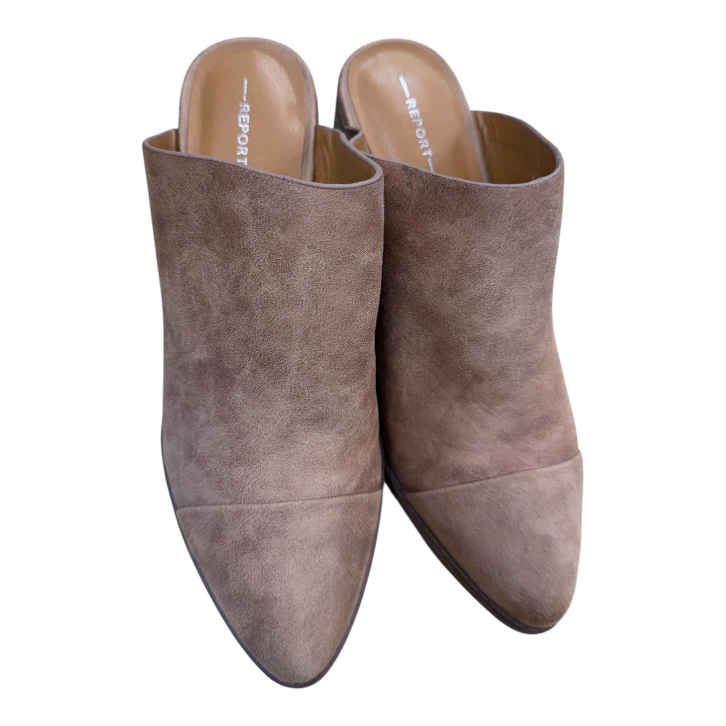 Shoes Heels Block By Report In Tan, Size:9