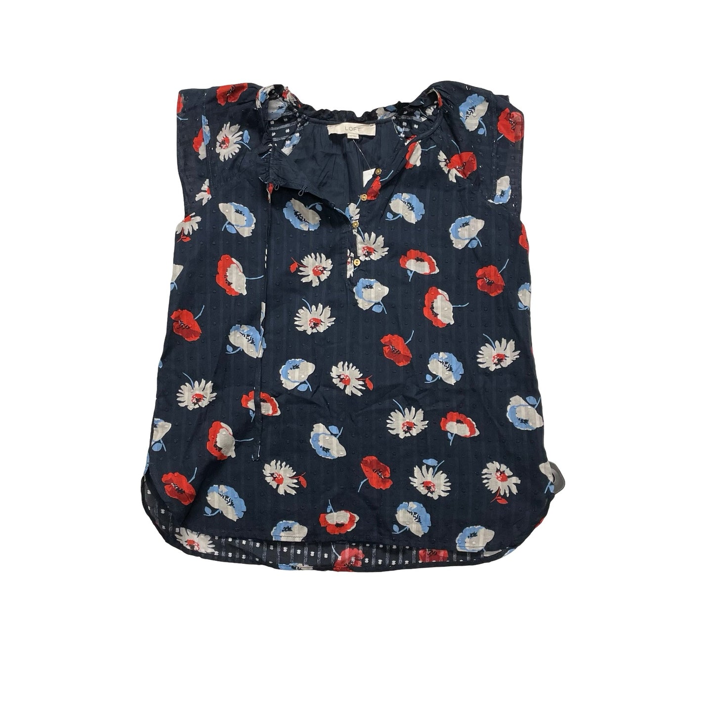 Top Sleeveless By Loft In Multi, Size:Xs